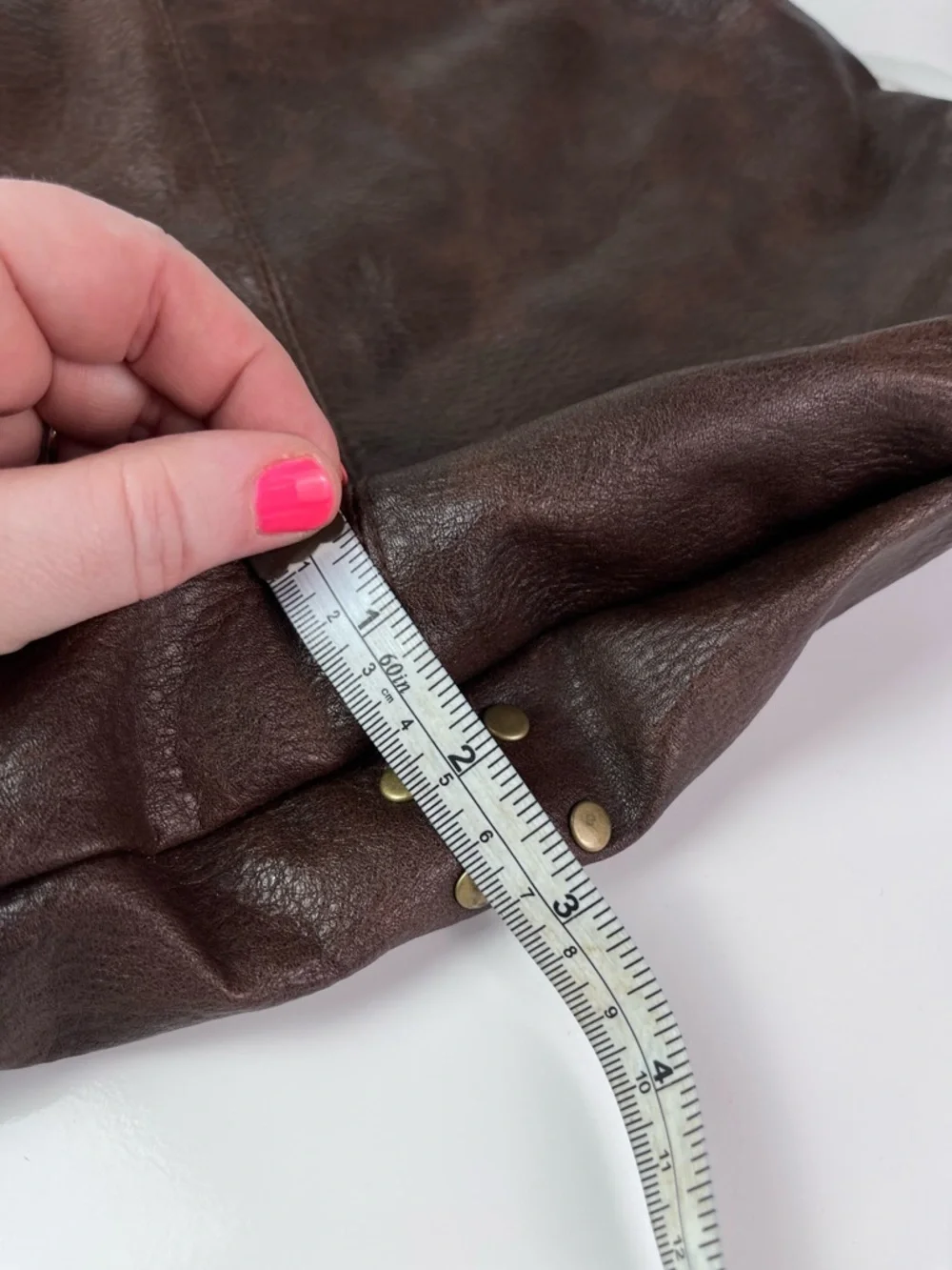 Roxy Brown Faux Leather Hobo Bag Aztec Woven Strap Gold toned Studded Y2K